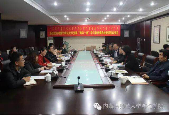 內蒙古師范大學黨委“兩學一做”學習教育督導檢查組蒞臨我院檢查指導工作