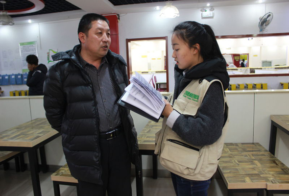 總務處聯合學生處對學院食堂進行食品安全大檢查