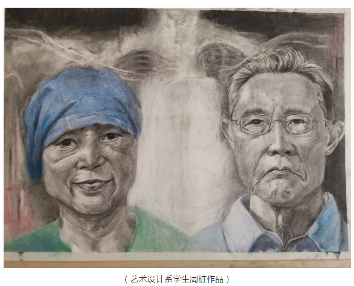 鴻德師生用藝術作品凝聚戰“疫”精神力量！作品選登（十二）