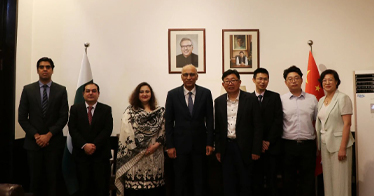 周玉樹院長與巴基斯坦駐華大使莫因?哈克會談