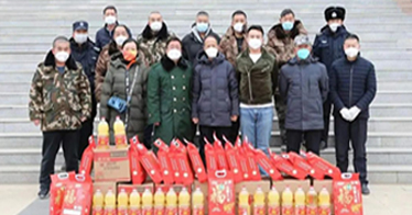 學院工會看望慰問寒假值班人員