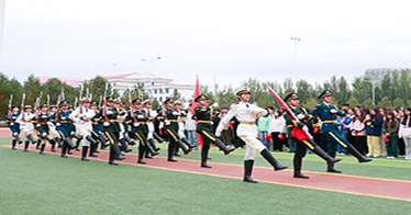 學院舉行慶祝中華人民共和國成立75周年升旗儀式